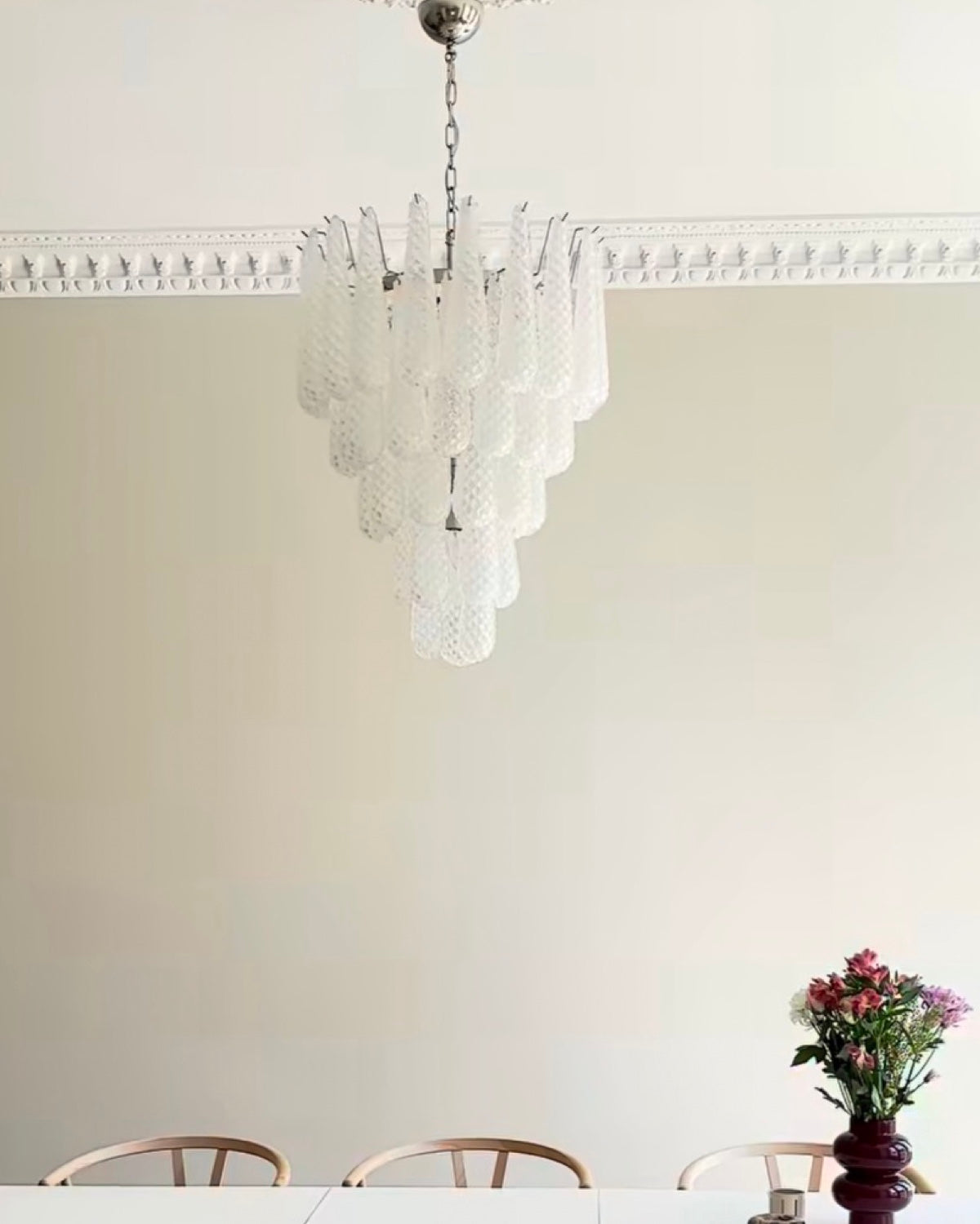 Murano Lysekrone Dråpe 52 Glass