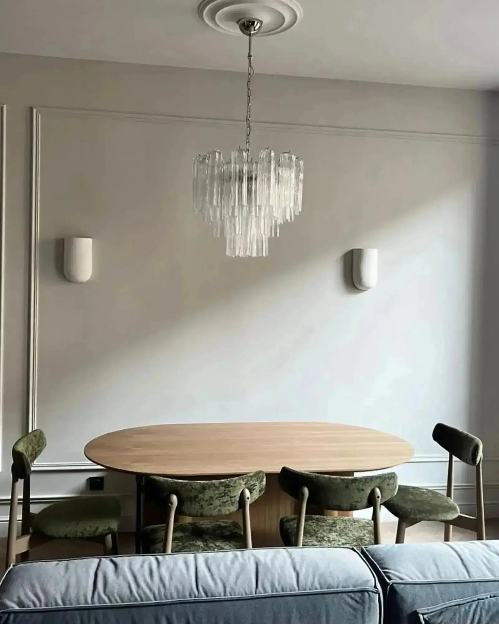 Murano Lysekrone 36 Glassrør Murano Studio