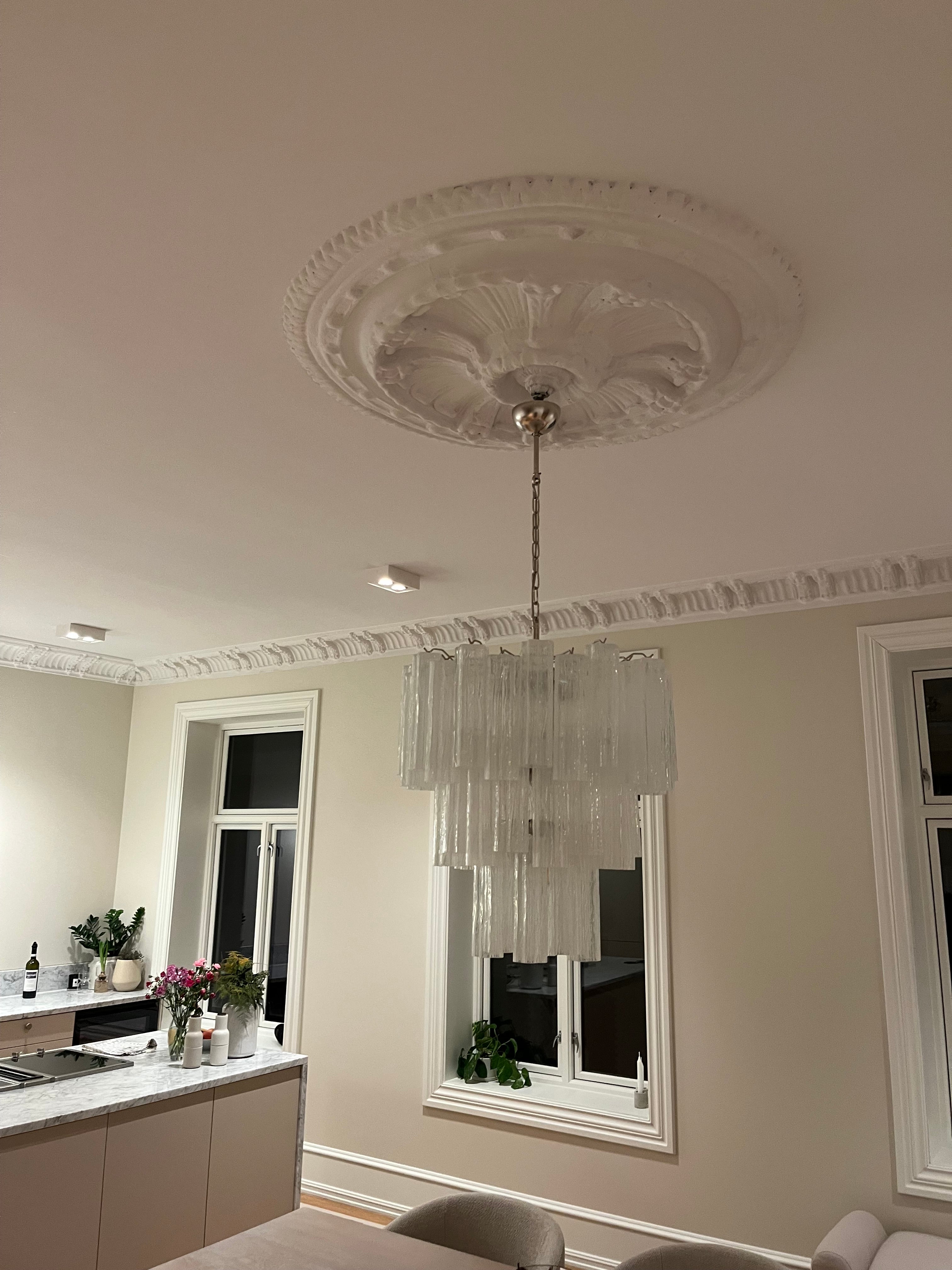 Murano Lysekrone 48 Glassrør
