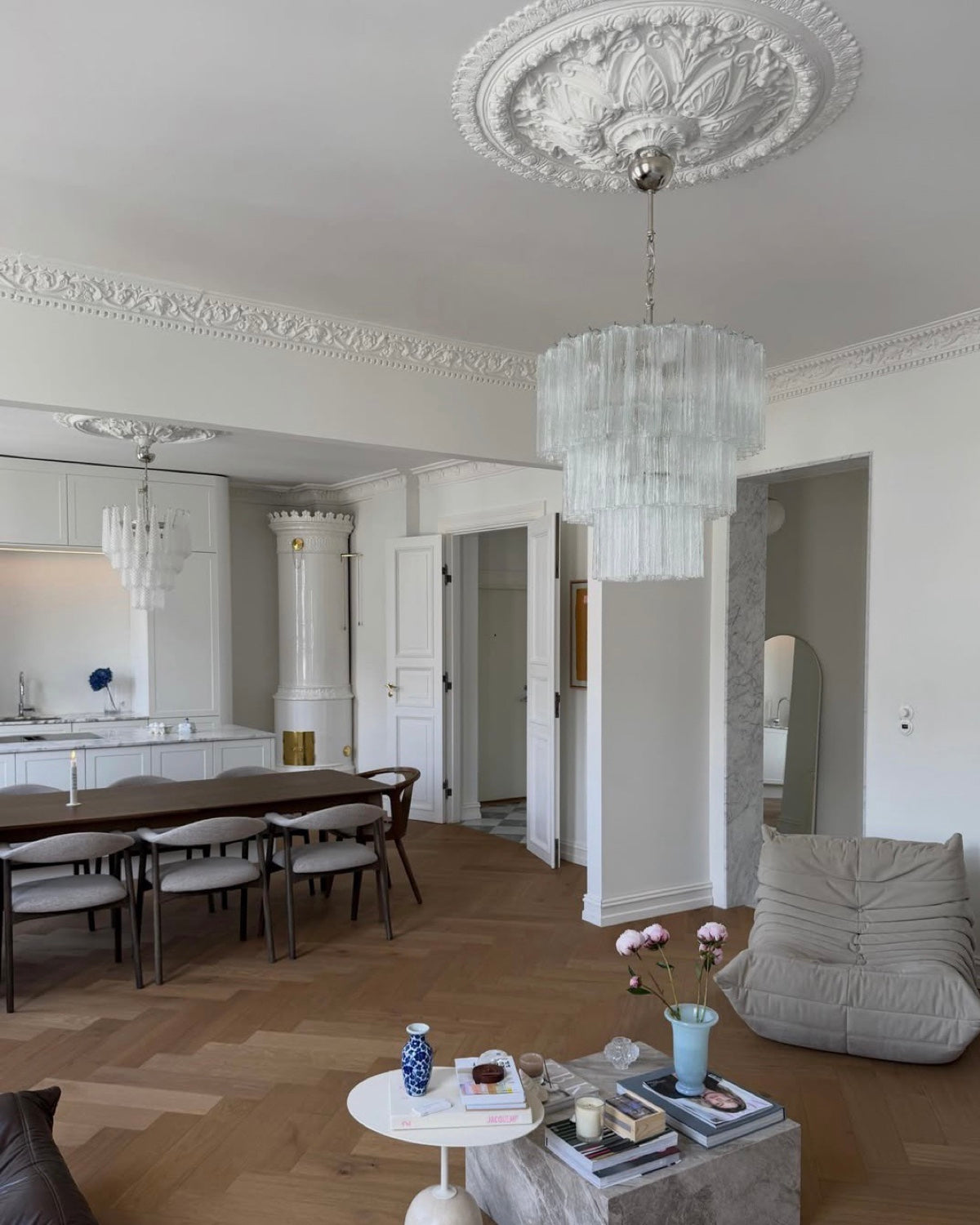 Murano Lysekrone 52 Glassrør