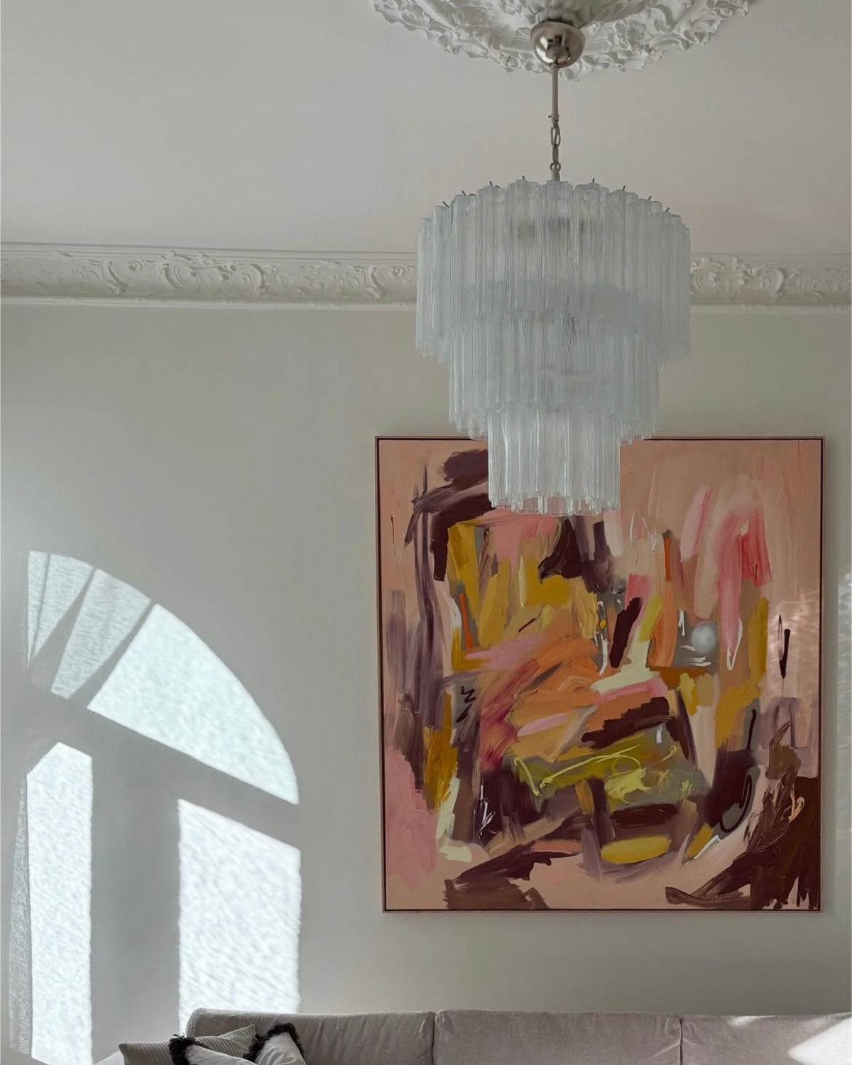 Murano Lysekrone 52 Glassrør