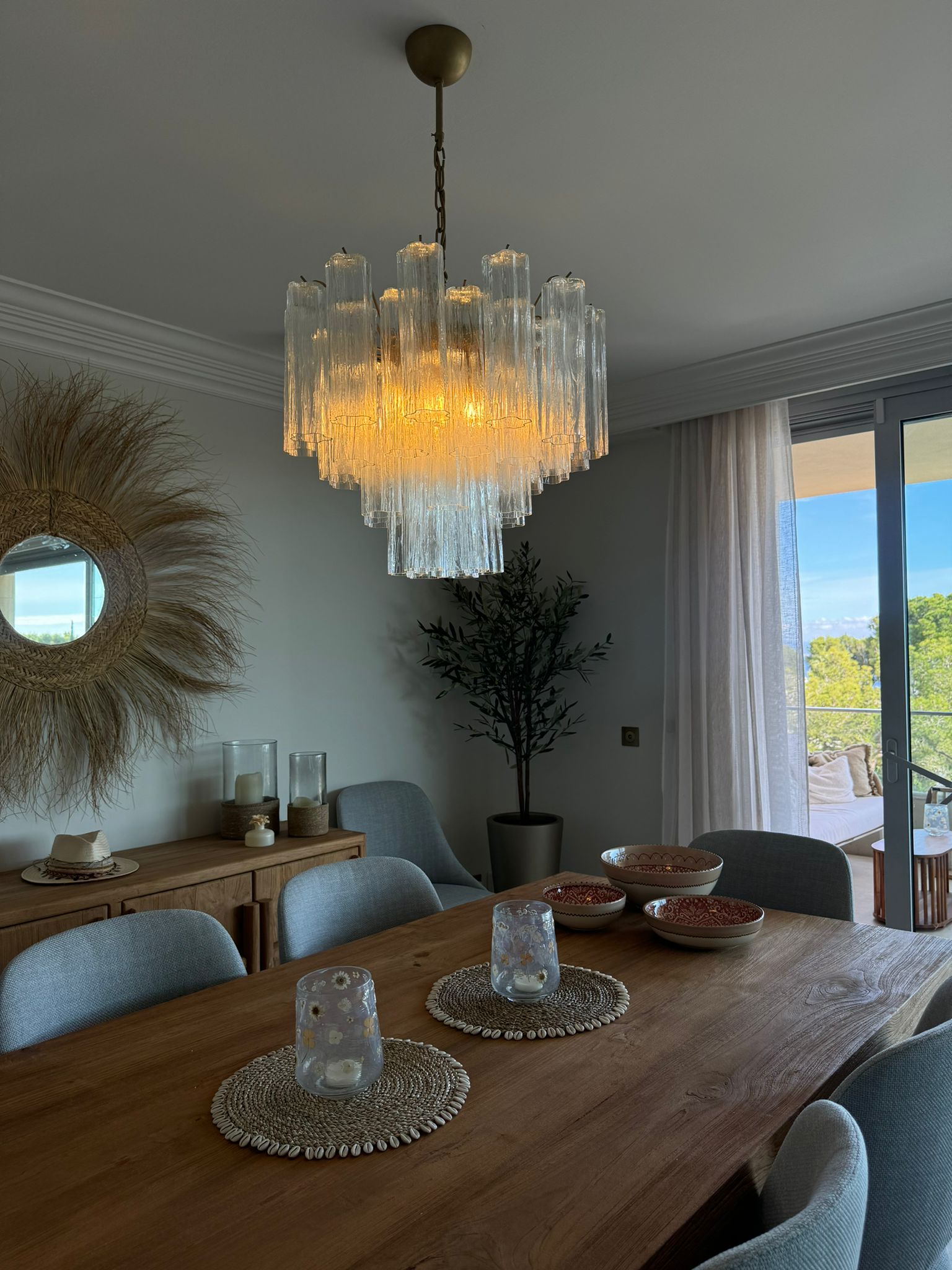 Murano Lysekrone 36 Glassrør