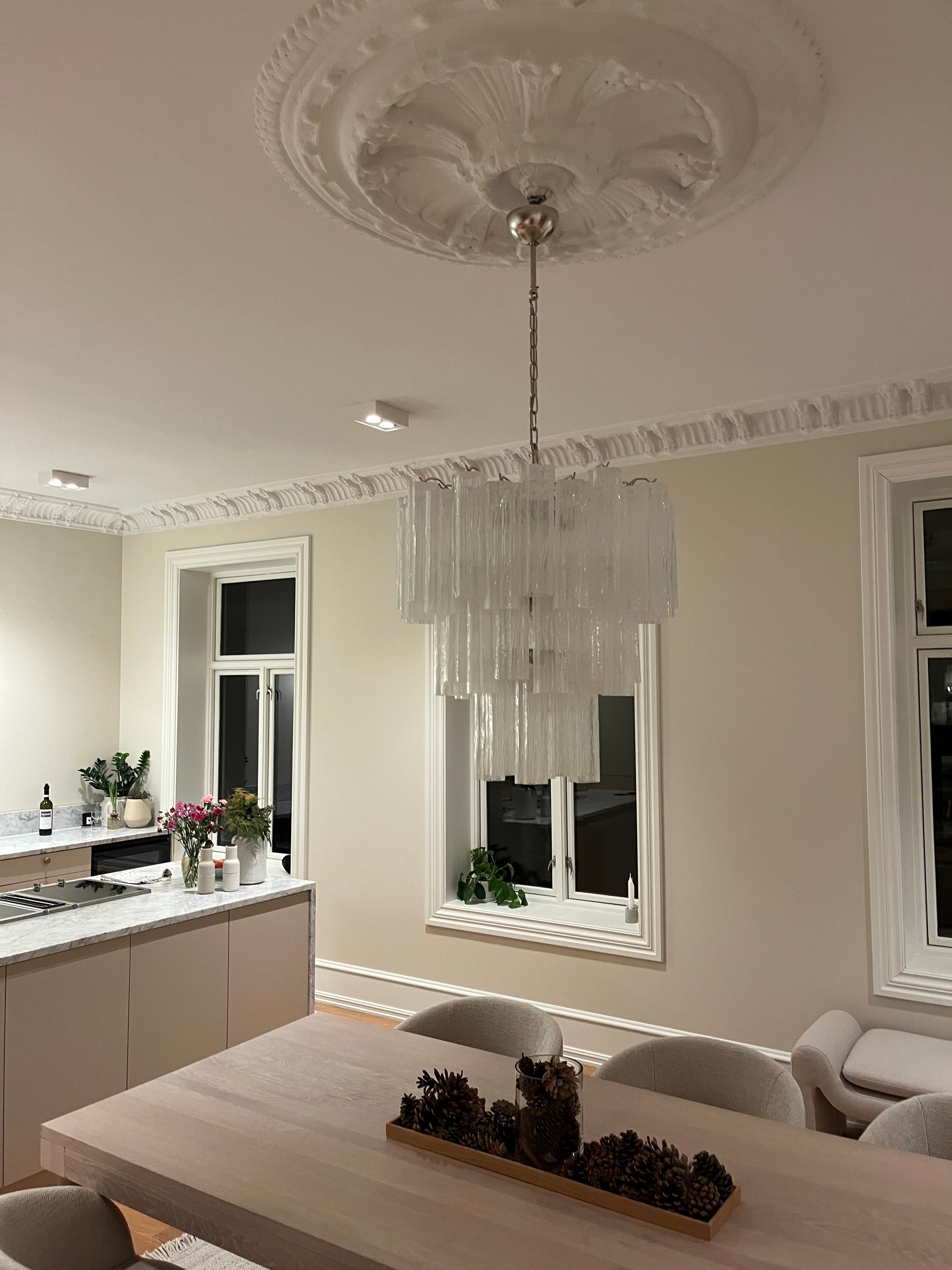 Murano Lysekrone 48 Glassrør