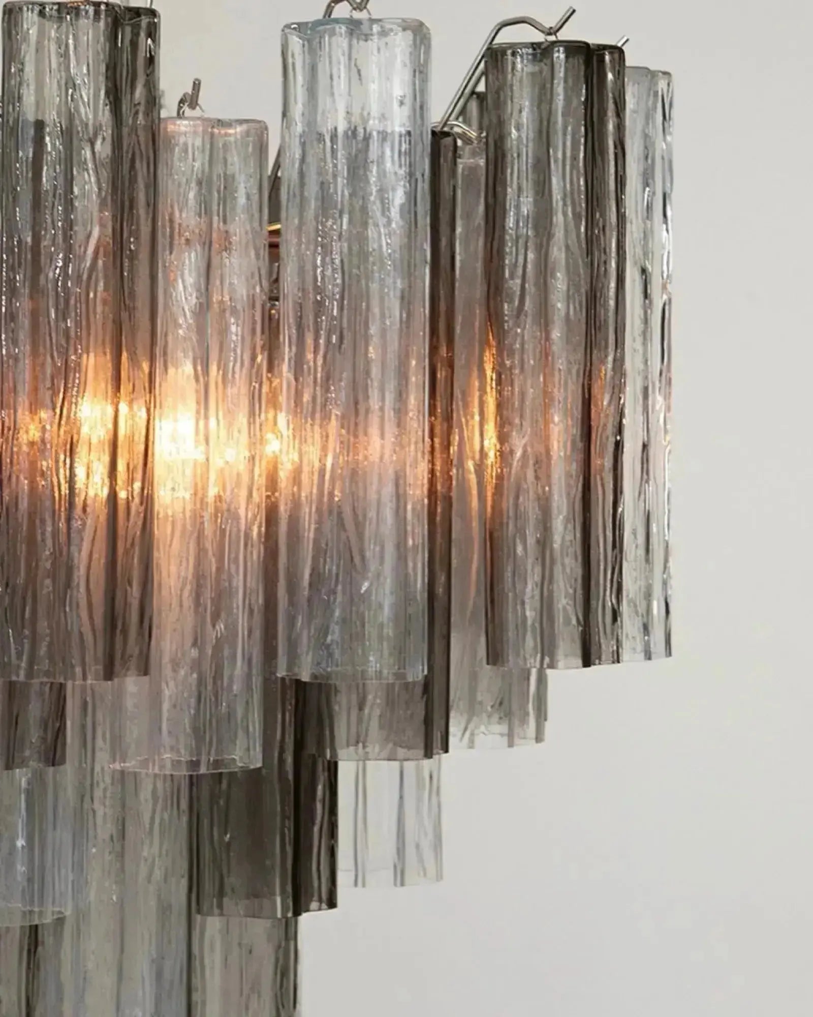 Murano Lysekrone 36 Glassrør Murano Studio