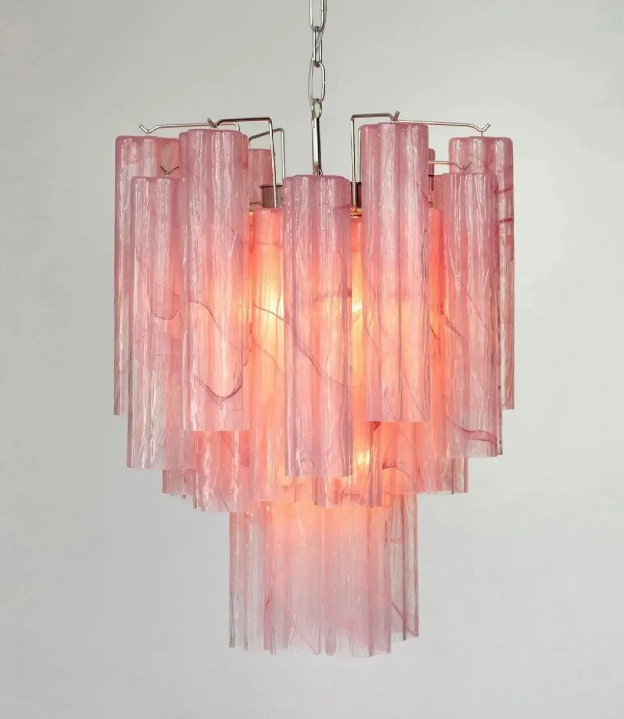 Murano Lysekrone 30 Glassrør Murano Studio