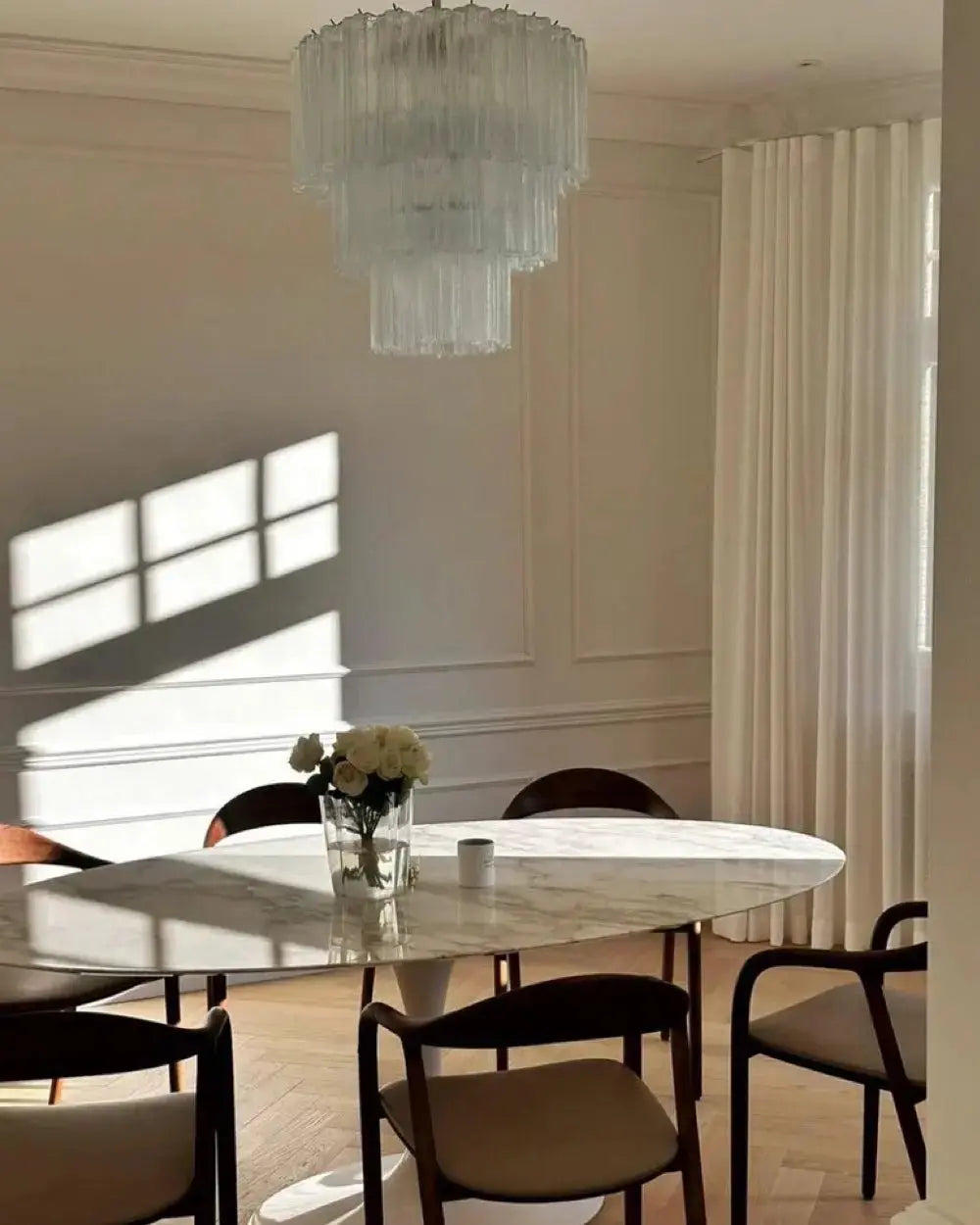 Murano Lysekrone 52 Glassrør Murano Studio