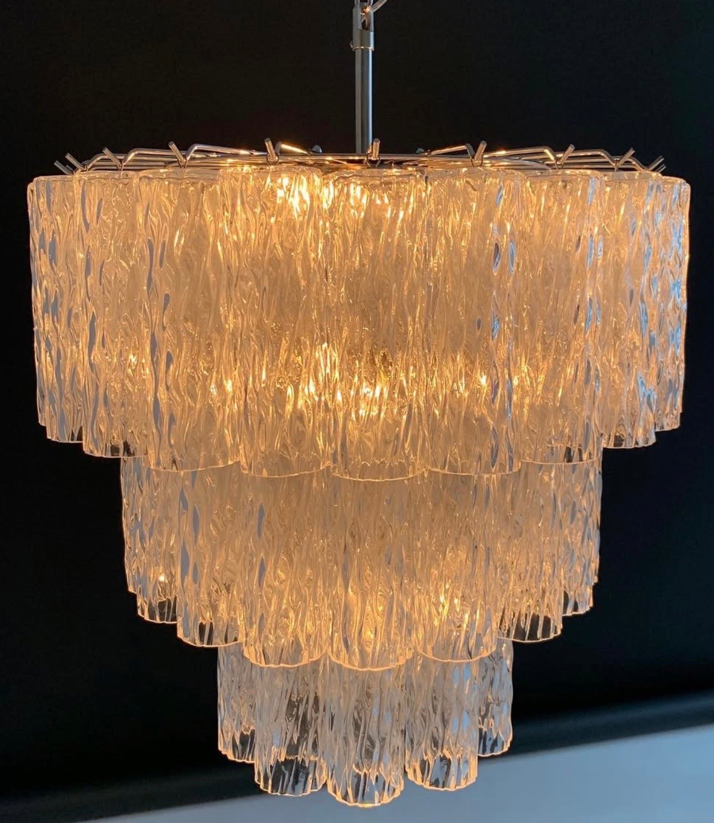 Murano Lysekrone Ice 52 Glassrør