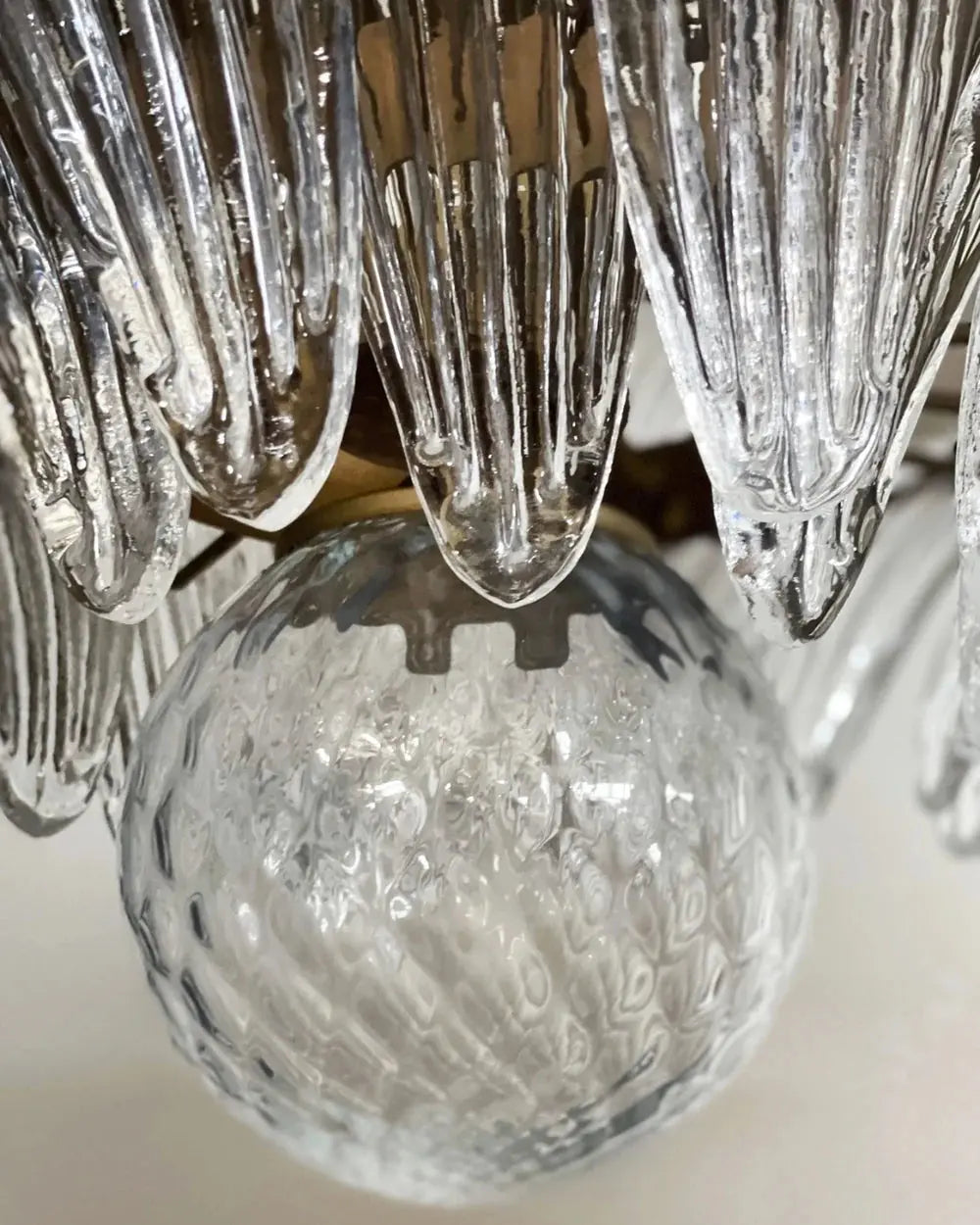 Murano Lysekrone Palmette 58 glass Murano Studio