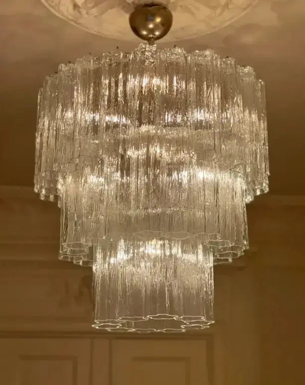 Murano Lysekrone 52 Glassrør Murano Studio