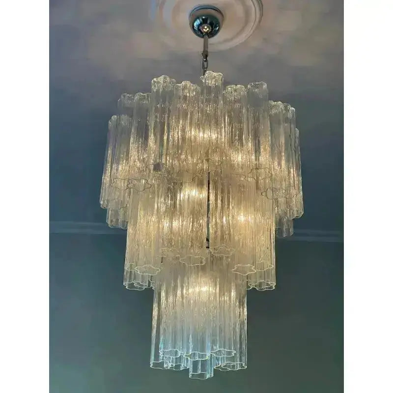 Murano Lysekrone 48 Glassrør Murano Studio