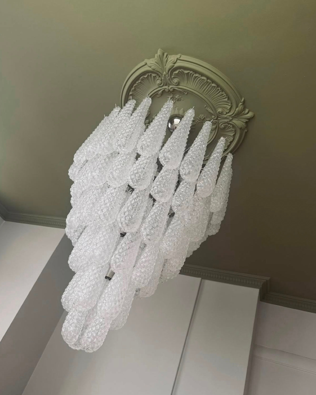 Murano Lysekrone Dråpe 75 Glass