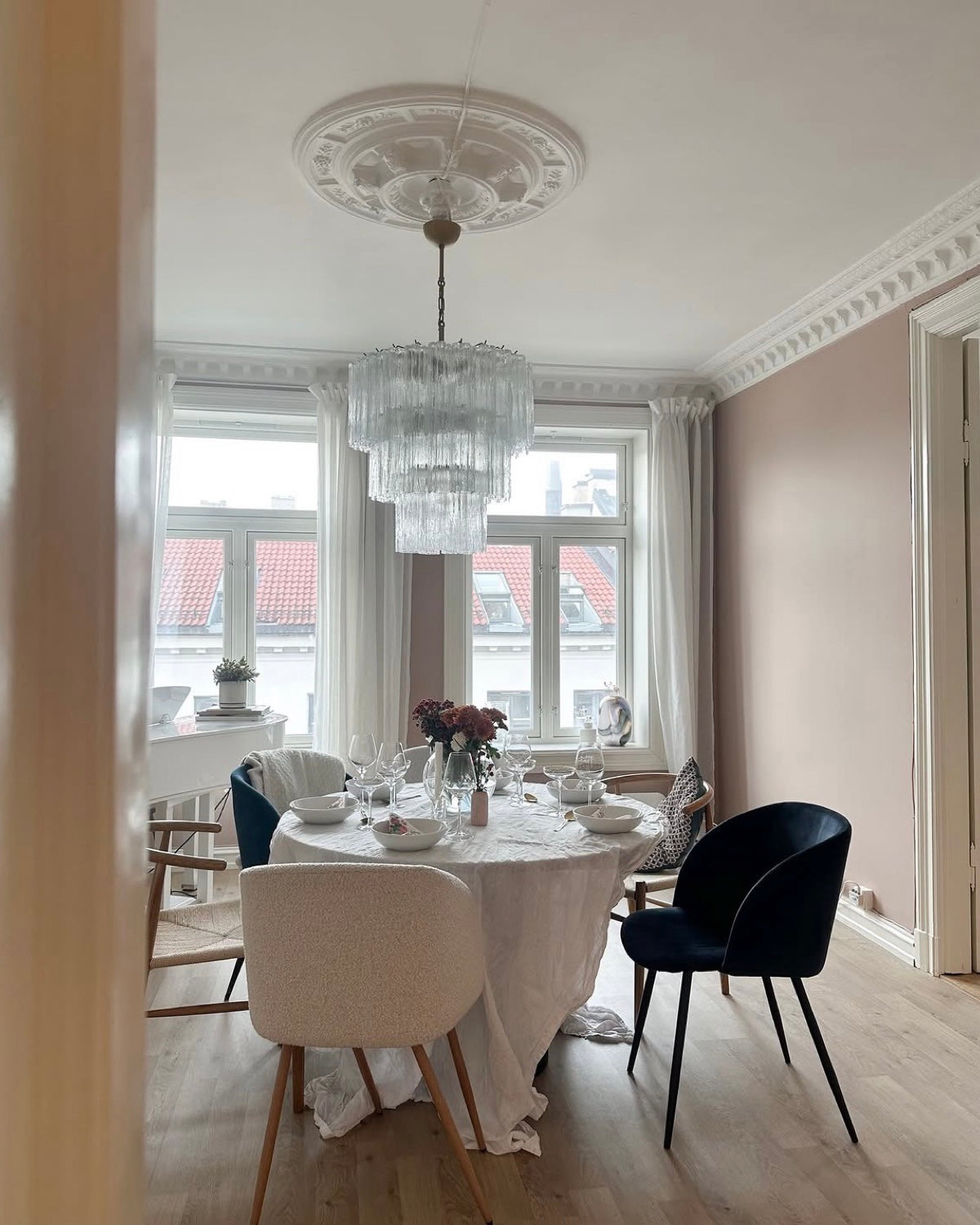 Murano Lysekrone 52 Glassrør