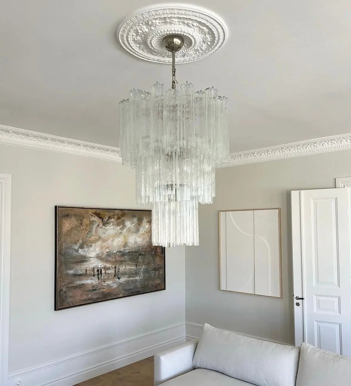 Murano Lysekrone 48 Glassrør