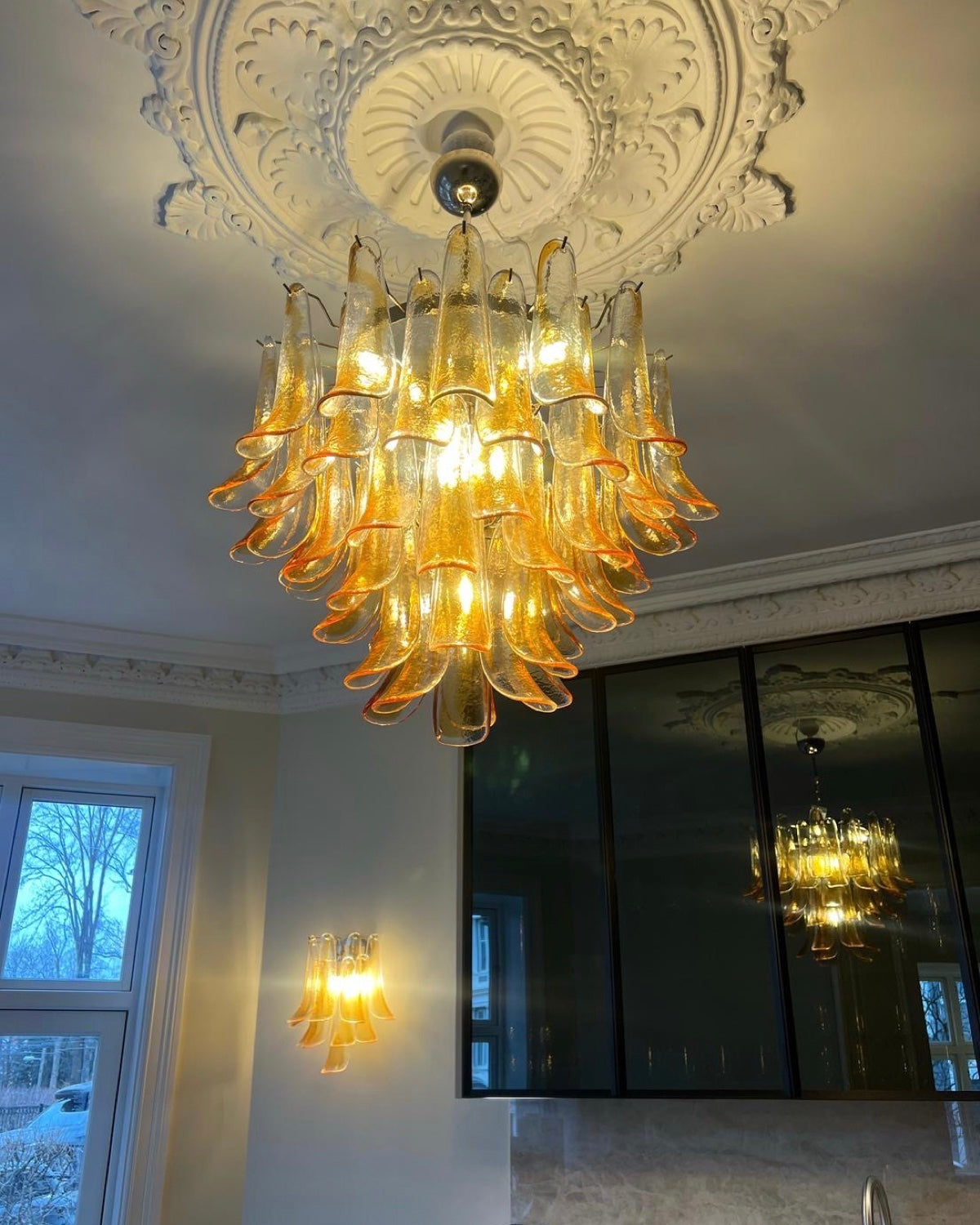 Murano Lysekrone Mazzega 53 Glass