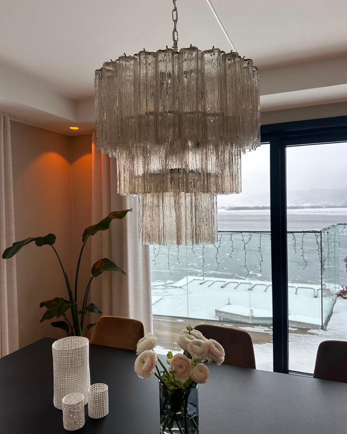 Murano Lysekrone 52 Glassrør