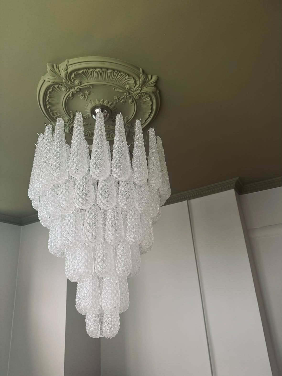 Murano Lysekrone Dråpe 75 Glass
