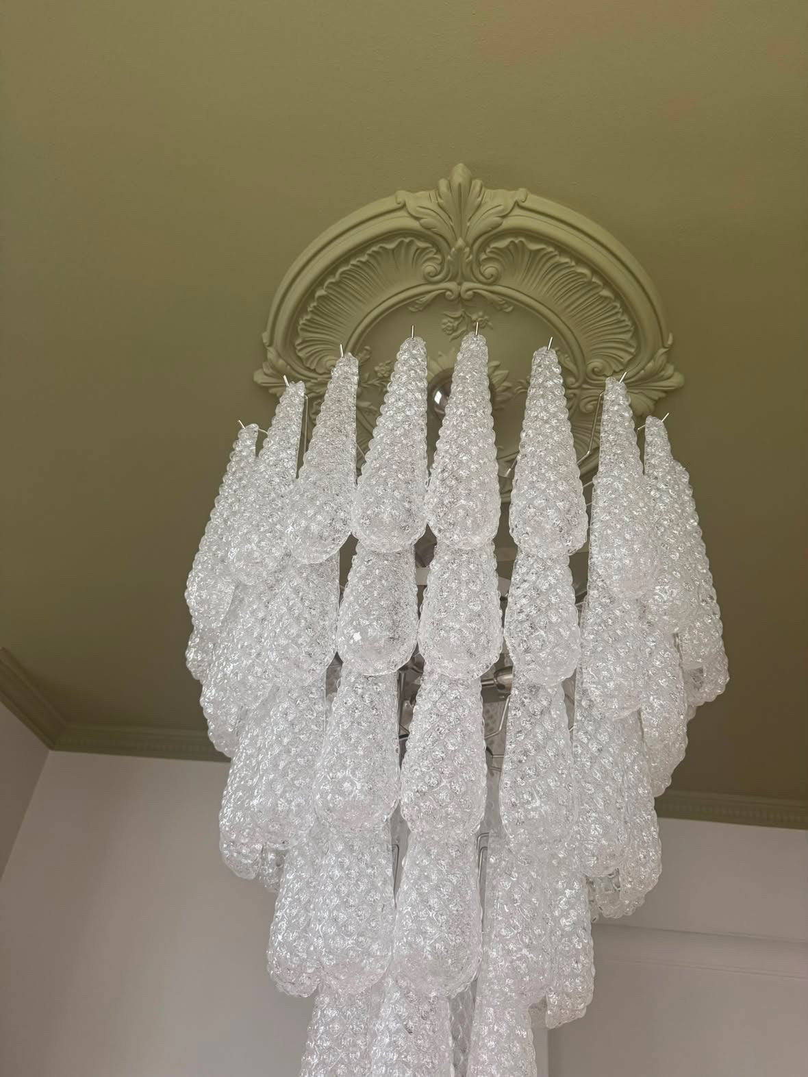 Murano Lysekrone Dråpe 75 Glass