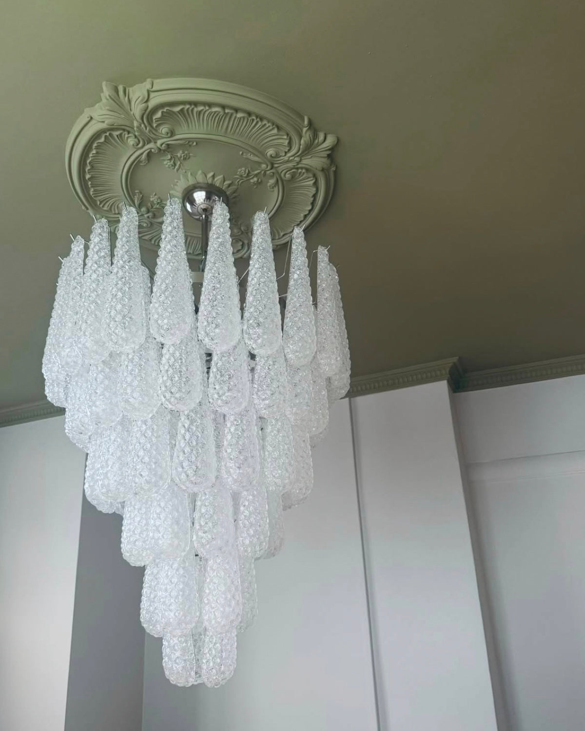 Murano Lysekrone Dråpe 75 Glass