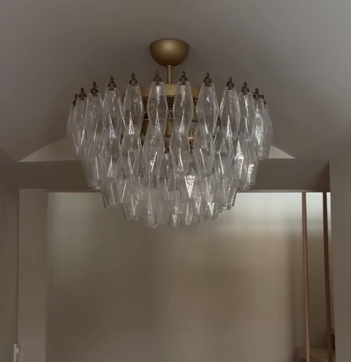 Murano Poliedri Lysekrone - 84 glass