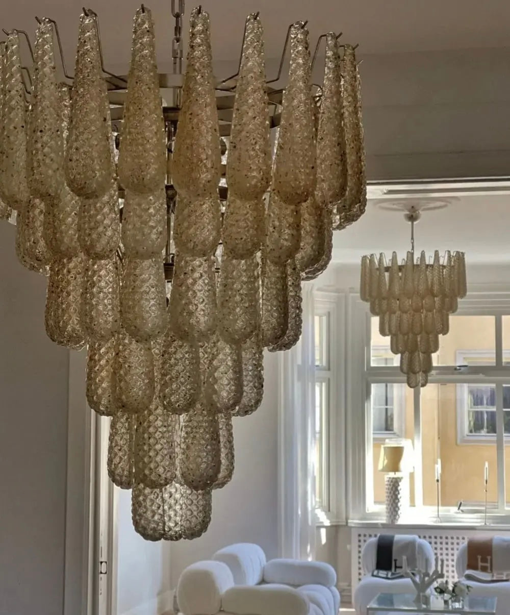 Murano Lysekrone Dråpe 75 Glass