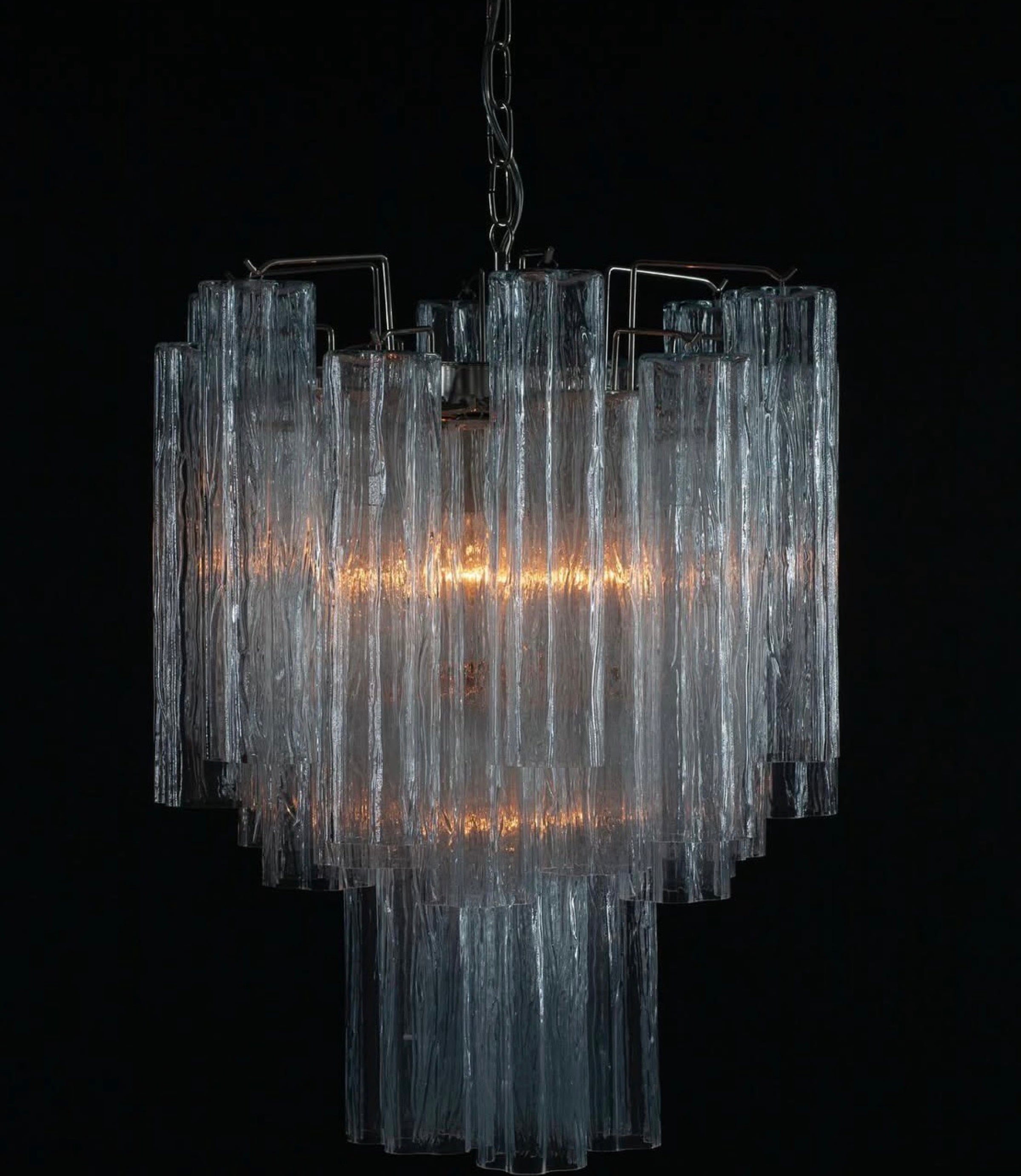 MURANOガラス Murano Lysekrone 30 glassrør – Håndblåst italiensk design