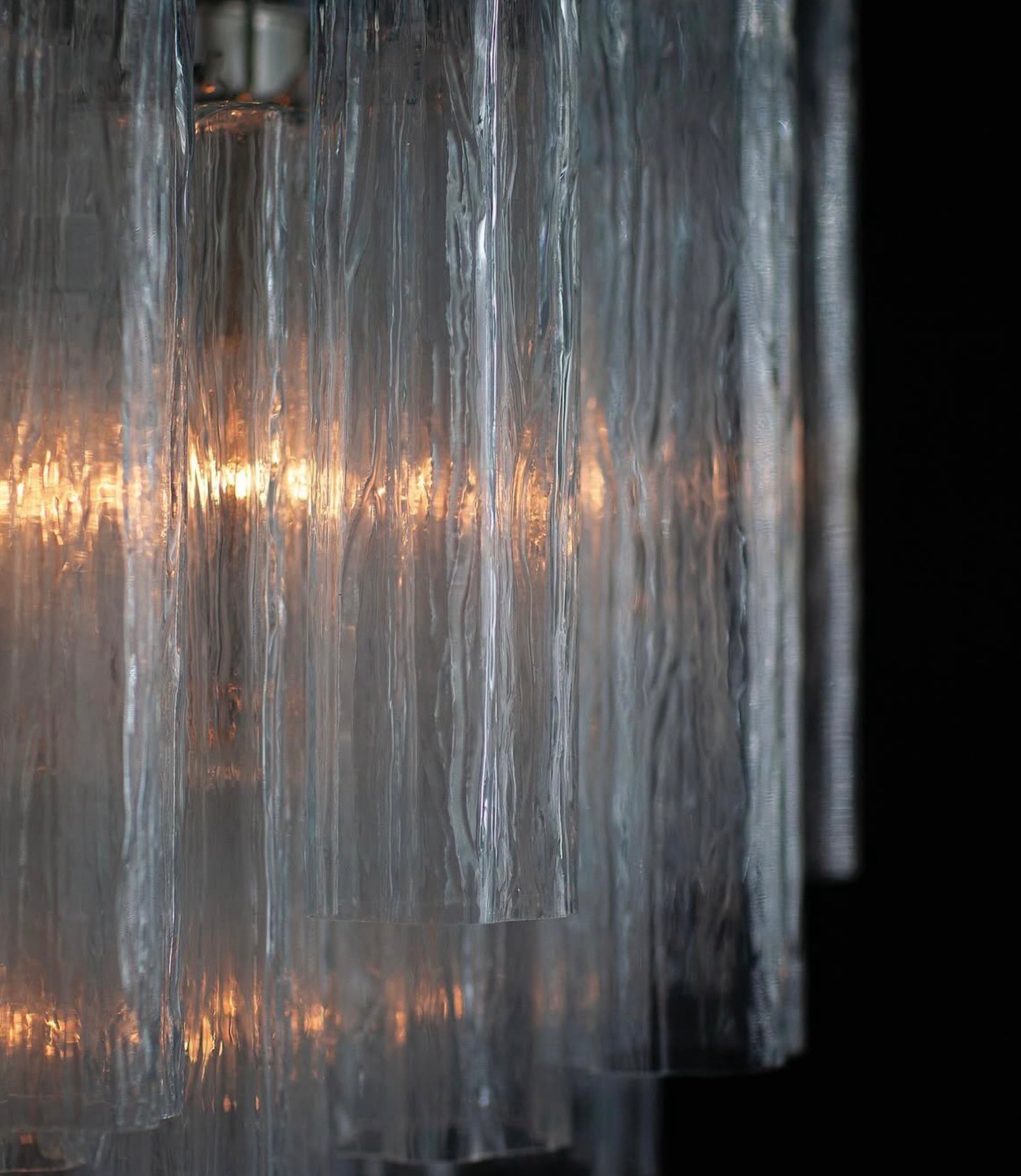 Murano Lysekrone 30 glassrør – Håndblåst italiensk design